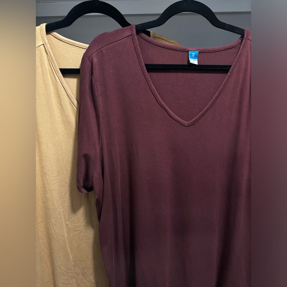 old navy luxe | 2 luxe neck tees | 2x | new with tags NWT - Picture 5 of 7
